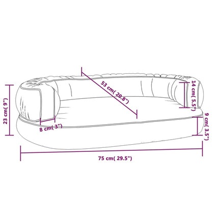 Hundebett Ergonomisch Schaumstoff Kunstleder Hundekorb Mehrere Auswahl Vidaxl
