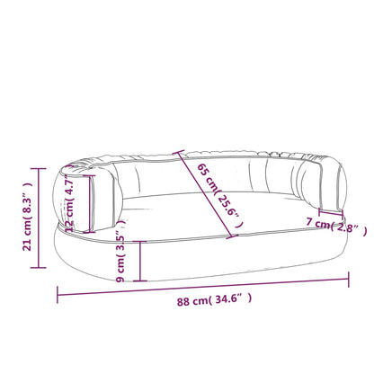 Hundebett Ergonomisch Schaumstoff Kunstleder Hundekorb Mehrere Auswahl Vidaxl